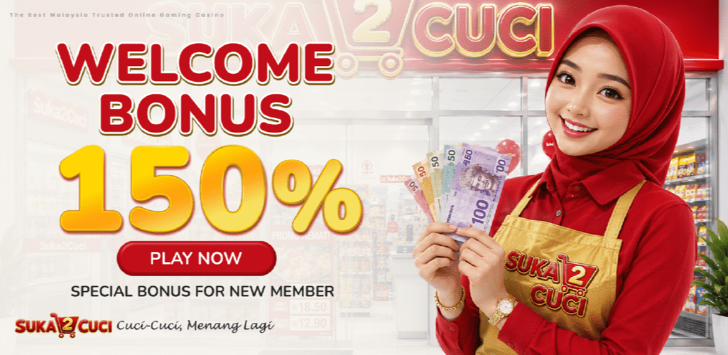 Suka2Cuci Welcome Bonus for New Members